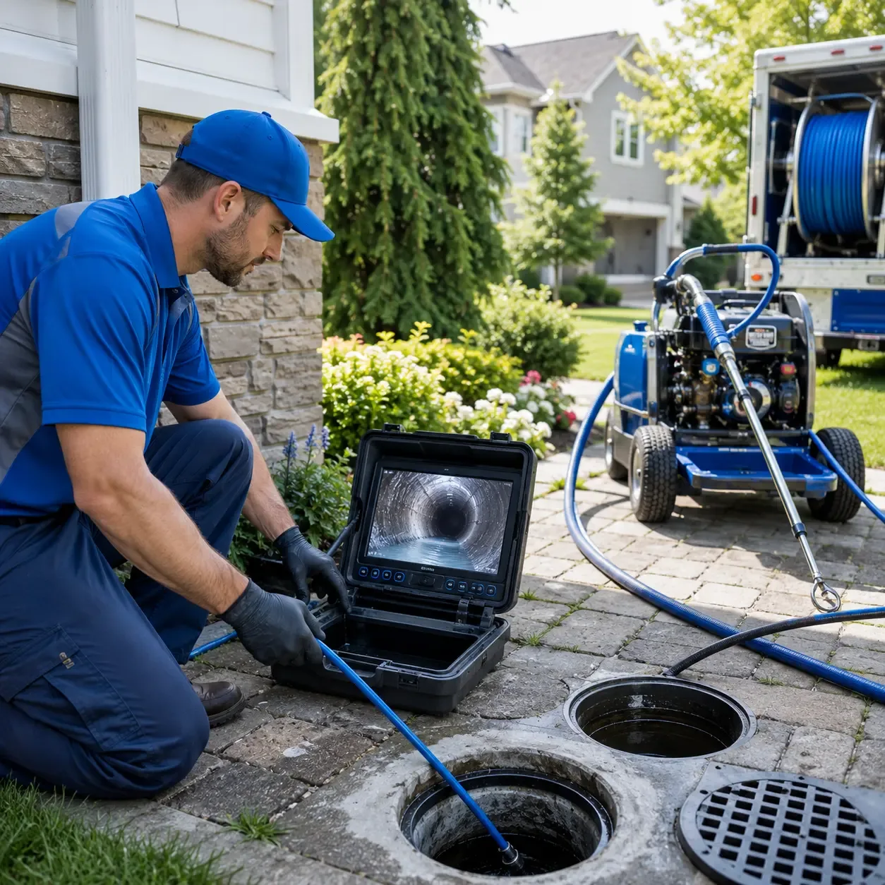 Outdoor drain cleaning professionals serving Falls, PA